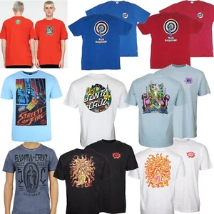 SANTA CRUZ Skateboard Tee Shirt - Retro '80s T Shirt / Roskopp Jessee Natas etc - Picture 1 of 23