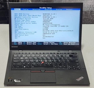 Lenovo Thinkpad X1 Carbon i7-5600U 2.60GHz 8GB RAM Notebook Laptop NO SSD NO OS - Afbeelding 1 van 4