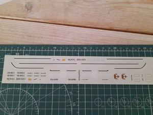 1:200 Aeroplane decals Royal BRUNEI Boeing 727 Waterslide - Picture 1 of 9