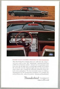 Thunderbird Car 1964 Flight Plan Cleared Original Vintage Magazine Advertisement - Picture 1 of 6