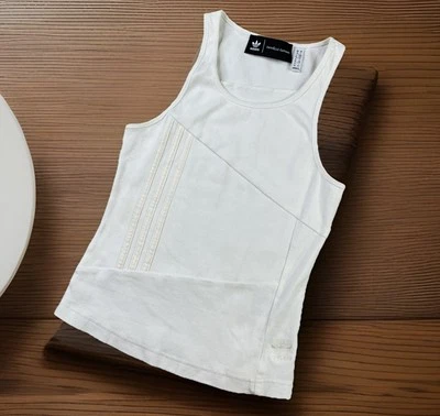 Camiseta sin mangas Adidas Originales x Danielle Cathari blanca acanalada FN2772 talla S Foto 1 de 4