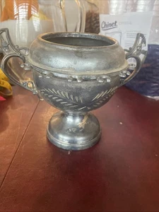 Antik WR Rogers Silber Teller Vogel Zuckerdose Löffelhalter ohne Löffel ohne Deckel - Bild 1 von 6