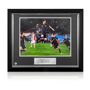 Xabi Alonso Signed Spain Football Photo: 2010 World Cup Goal. Deluxe Frame - Picture 1 of 5