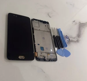 OnePlus 5 A5000 LCD Bildschirm Display Touch Digitizer Glas mit Rahmen - UK - Bild 1 von 2