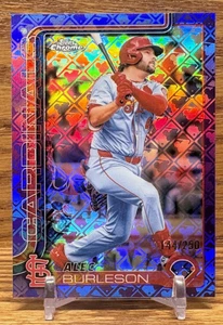 ALEC BURLESON Purple /250 Logofractor | 2025 Topps Chrome St. Louis CARDINALS - Bild 1 von 2