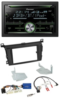 Pioneer Bluetooth Lenkrad DAB 2DIN USB CD Autoradio für Toyota RAV 4 ab 2013 - Bild 1 von 4