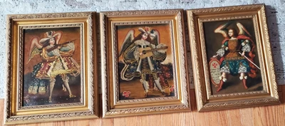 Куско школа Перу искусства картины маслом ангел Arcabucero архангел Сан-Мигель - Изображение 1 из 4