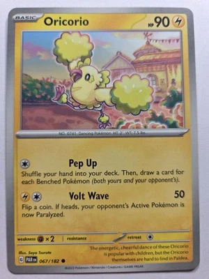 Oricorio 067/182 PAR SV04: Paradox Rift Common Normal NM Pokemon Tcg - Image 1 of 2