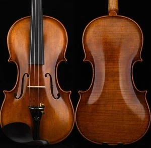 T31+ Pro Master Antique/Old Strad 1716 Copy Violin 4/4 European Wood Sweet Tone - Picture 1 of 13
