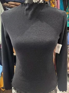 Girls Black Long Sleeve Shirt - Picture 1 of 3