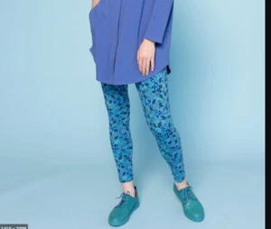 GUDRUN SJODEN MINERVA sz M legging stretch organic cotton florall - Picture 1 of 4