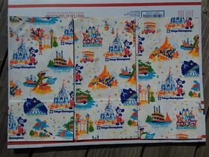 3 Vintage 1980s Disneyland Tokyo Paper Shopping Bags Advertise Collect Advertise - Picture 1 of 3
