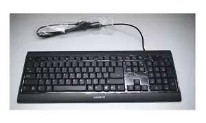 BRAND NEW - GIGABYTE Glossy Black Color USB Wired Ultra Slim Keyboard - Canada - Picture 1 of 2