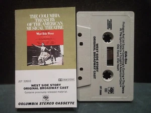 WEST SIDE STORY Original Broadway Cast CASSETTE 1980's Columbia JST 3260 N-Mint - Picture 1 of 5