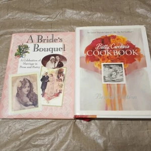 Betty Crocker's Cookbook Bridal Edition And The Brides Bouquet Book Poetry - Imagen 1 de 12