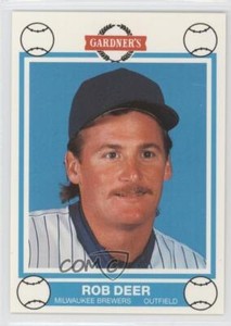 1989 Gardner's Bakery Milwaukee Brewers Rob Deer #4