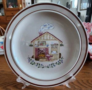 Home Sweet Home Speiseteller 10 1/4" Little House Century Steinzeug hellbraun RAR - Bild 1 von 13