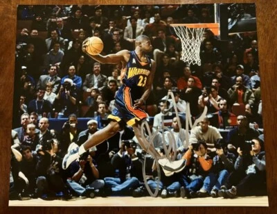 Foto autografiada de 8x10 del campeón de Slam Dunk de Golden State Warriors Jason Richardson Foto 1 de 2