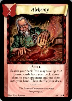 Wizards Harry Potter Trading Card Game (2001) Alchemy Spell No. 40 - Image 1 of 2