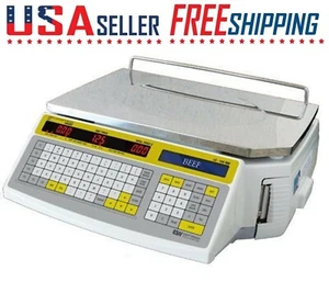 Easy Weigh LS-100F Printing Label scale LS100F LS100 NETP 60LB Deli Meat Grocery - Picture 1 of 8