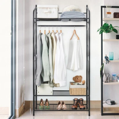 Kleiderständer Garderobenständer Kleiderstange Metall offen Garderobenschrank DE - Bild 1 von 4