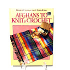 AFGHANS TO KNIT & CROCHET  BOOK Patterns Blankets Better Homes Gardens Vintage