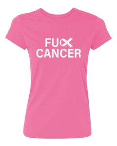 Camiseta para mujer F❤ck Cancer Cancer Awareness - Imagen 1 de 24