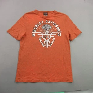 Harley Davidson Shirt Womens Medium Crew Neck Long Sleeve Green River - Picture 1 of 8