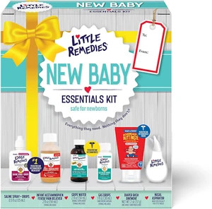 , Neu Baby Essentials Set, 6 Neugeborene Essentials, Kochsalzlösung Nasenspray, Gasentlastung - Bild 1 von 12