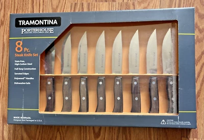 Juego de cuchillos para carne Tramontina Porterhouse 8 piezas acero al carbono Brasil Foto 1 de 4