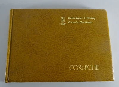 Proprietario´S Manuale Rolls Royce Corniche / Bentley Cabrio & Coupé Da 1976 - Immagine 1 di 4