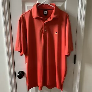 FootJoy Herren Orange Kurzarm Golf Polo Größe L - Bild 1 von 8