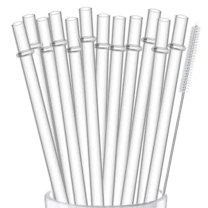 12 Pack 13 Inch Extra Long Silicone Straws Reusable Tumbler Drinking Straws - Picture 1 of 8