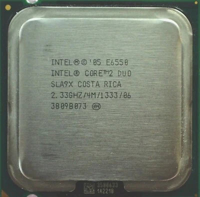 Intel Core 2 Duo E6550 SLA9X 2.33GHz 4MB 1333MHz Dual-Core CPU Desktop Processor - Image 1 of 3