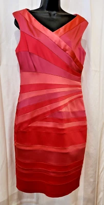 Vestido JAX Coral Rosa Naranja Boda Fiesta Elegante 14 Forrado Elástico Foto 1 de 4