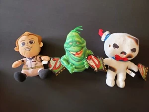 3X Ghostbusters Toasted Stay Puft Marshmallow Stantz Slimer Plush 7-8 Inch NWT - Picture 1 of 5