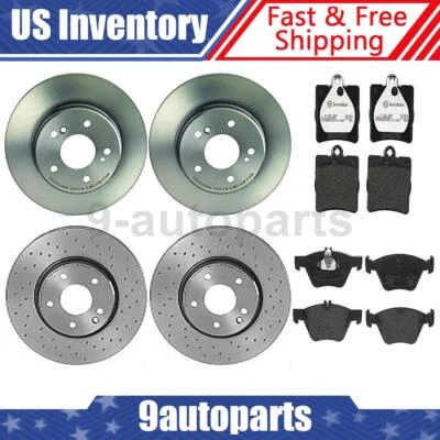 Pastillas de freno delanteras traseras originales para Chrysler Crossfire Brembo 2004-2008 Foto 1 de 4