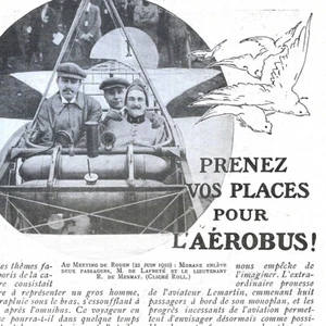 Prenez vos places pour l'aérobus ! - - Article de presse 1911 - Picture 1 of 4