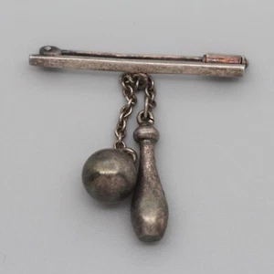 Broche cono - plata 835 - vintage antiguo - Imagen 1 de 4