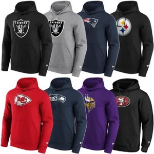 Fanatics NFL Hoodie Mid Essentials Crest Graphic US Football Kapuzenpullover - Picture 1 of 4
