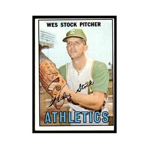1967 Topps Baseball Card Wes Stock Kansas City Athletics #74 - Picture 1 of 3