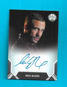Agents of S.H.I.E.L.D. SHIELD 2 2015 Autograph Card Nick Blood  BORDERED - Picture 1 of 2
