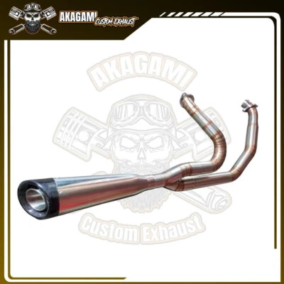 Sistema de escape personalizado completo para Harley-Davidson Sportster modelo tubo 2 en 1 Foto 1 de 3