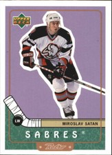 1999-00 Upper Deck Retro Hockey #8 Miroslav Satan Buffalo Sabres