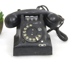 1965 Vintage RING Black Bakelite Desk Call, Dial Rotary Retro Landline TELEPHONE