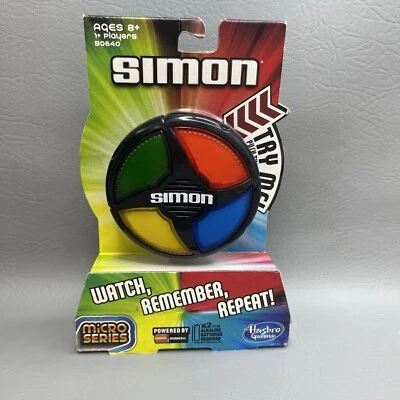 Hasbro Simon Micro Series Pocket Travel Size Solo & Group Game 2013 NOS - Image 1 of 4