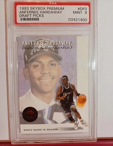 1993 ANFERNEE HARDAWAY SKYBOX PREMIUM #DP3 PSA9 ORLANDO MAGIC BASKETBALL CARD #5 - Picture 1 of 2
