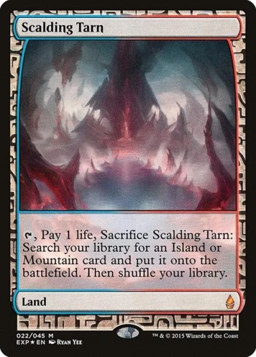MTG English Scalding Tarn Light Play Foil Zendikar Expeditions - Image 1 of 1