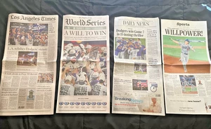 Los Angeles Dodgers 2025 World Series LA Times 11/3/25, Daily News 11/2/25 - Picture 1 of 3