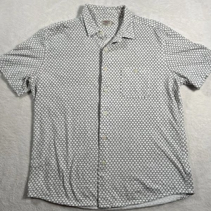 Graues Herren-Polo der Marke Faherty – Größe Large geometrische Schuppen - Bild 1 von 10